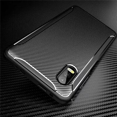 For Samsung Galaxy Xcover Pro Case Carbon Gel Phone Cover Ultra Slim Shockproof • £4.45