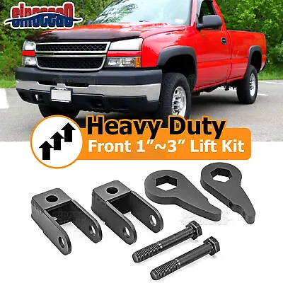 Front 3'' Leveling Lift Kit + Shock Extender For Chevy Silverado GMC Sierra 1500 • $45.11