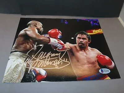 Manny Pacquiao Signed Boxing 8x10 Photo Autographed Beckett BAS COA 1A • $249.99