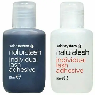 Salon System Semi-Permanent Individual Eyelash Adhesive Clear Or Black Glue 15ml • £5.49