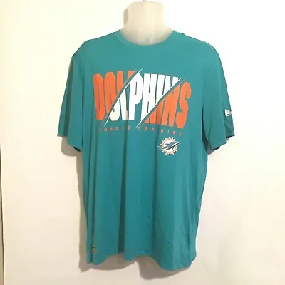 Miami Dolphins New Era Team Apparel Combine Training Short Sleeve Mens Size L • $21.99