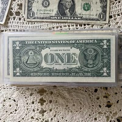 1974 (E) UNC Dollar Bill Errors Note Ink Thru MISCUT Off Center Shifted See Pic • $5.99