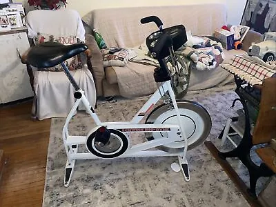 Schwinn Bio-Dyne Ergometer Vintage 1980 Stationary White Exercise Bike Rare • $300