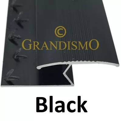 Carpet To Tile / Wood / Laminate Floor Trim - Threshold Strip Door Bar - Black • £9.95