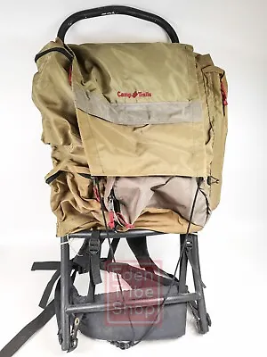 Vintage Camp Trails External Aluminum Frame Backpack Khaki Lightweight • $83.98