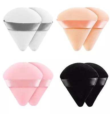 8 Pieces Triangle Powder Puff Face Soft Triangle Makeup Puff Velour Cosmetic Fou • $8.99