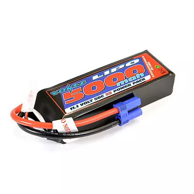 Voltz 5000mAh 3S 11.V 50C LiPo RC Battery W/EC5 Connector Plug • £46.49