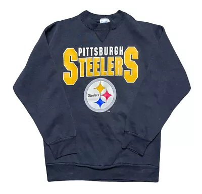 Vintage Pittsburgh Steelers Crewneck Sweatshirt 1990s Bike Men’s Large NFL Vtg • $30