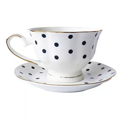  Porcelain Cappuccino Cups Bone China Coffee Mugs And Saucer Fine • £21.38