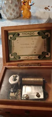 Vintage Thorens Swiss AL 236 Music Box 2 Songs .Music Part Needs Repair Not Work • $49