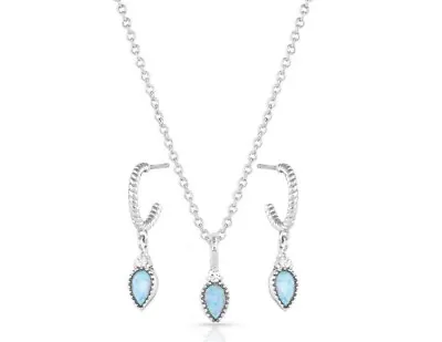 Montana Silversmiths Jewelry Set Womens Petite Charm Opal 19  JS5363 • $80