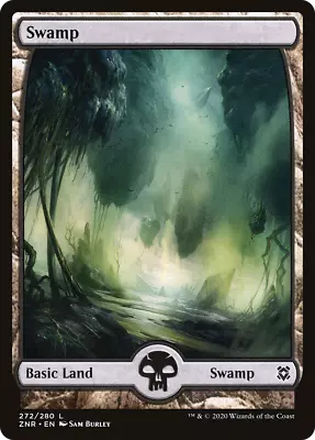 X8 Swamp ZNR MTG Zendikar Rising 272/280 FULL ART LAND M/NM 8x • $3.18