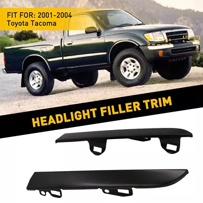 For Toyota Tacoma 01-04 Front Bumper Grille Headlight Filler Trim Panels Set • $13.99