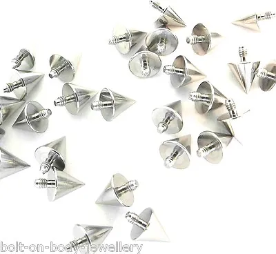 £1.99 • Buy Surgical Steel Spike Cone Dermal Anchor Head - 2mm, 3mm, 4mm Or 5mm