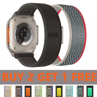 $5.16 • Buy Trail Loop Band IWatch Strap For Apple Watch Ultra Series 9 8 7 6 5 4 SE 45/49mm