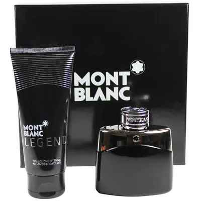 Legend By Mont Blanc For Men Set -EDT Cologne Spray 1.7oz + Shower Gel 3.4oz New • $51.29