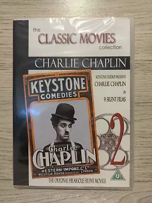 Charlie Chaplin - 9 Silent Films Keystone Comedies DVD New & Sealed • £4.95