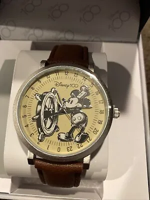 Disney 100 Anniversary Mickey Mouse Steamboat Willie Watch - NIB NEW • $49