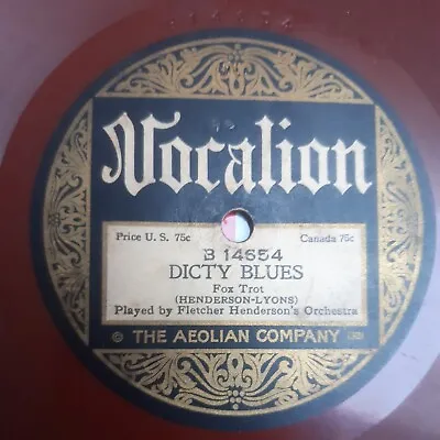 £35 • Buy Vocalion 14554- Fletcher Henderson - Do Doodle Oom / Dicty Blues - 78rpm Shellac