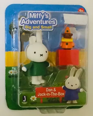 NIB Miffy's Adventures Big And Small Dan & Jack-in-The-Box 3  Figure Toy  • $7.95