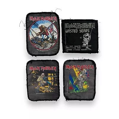 4 X Iron Maiden Vintage 80s / 90s Heavy Metal Small Patches  • $87.12