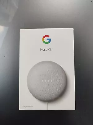 Google Nest Mini (2nd Generation) Smart Speaker - Chalk • $55