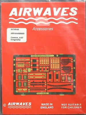 AIRWAVES 1/48th Scale Cessna A37 Dragonfly PE Detail Set No. AC4846 • $12.59