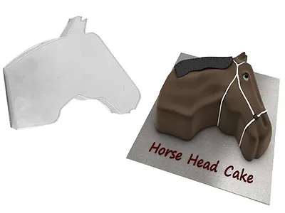 Horse Face Shaped Birthday Novelty Baking Cake Tin Pan • £10.19