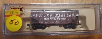 Atlas N Scale Western Maryland 41242-55 Ton Fishbelly Hopper  Port Of Baltimore • $18