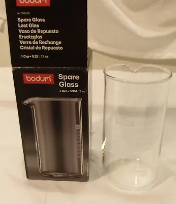 £14.82 • Buy Bodum Spare Glass 1503-10 Coffee Maker Replacement Part 12 Oz 0.35L