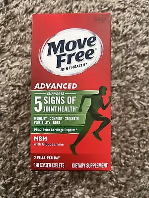 Move Free Joint Health Plus MSM + Glucosamine 120 Tablets Exp 5/25 • $20