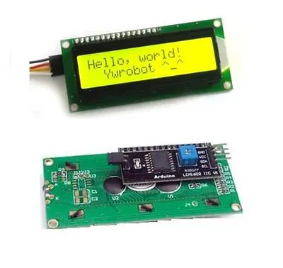 IIC/I2C/TWI/SP​I Serial Interface1602 16X2 Character LCD Module Display Yellow • $2.52