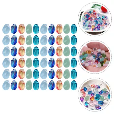 100 PCS Colored Glaze Drop Transparent Acrylic Scattered • £6.89