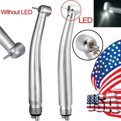 Dental LED E-generator Fast High Speed Handpiece Turbine Push Button 4Holes USA • $22.79