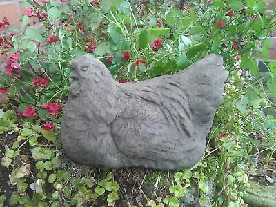 £14.50 • Buy 🇬🇧 Stone Garden Nesting Chicken / Bird Cockerel Rooster Ornament 🐓