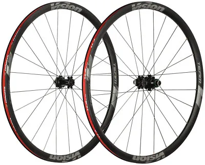 Vision Team 35 Aluminum Wheelset 700c 12x100/142mm Center Lock XDR TCS Black • $324.25