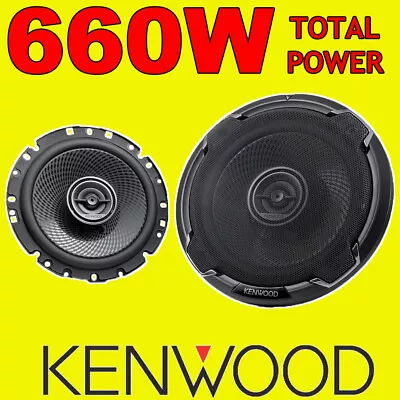 £39.99 • Buy KENWOOD 660W TOTAL 2WAY 6.5 INCH 17cm CAR DOOR/SHELF COAXIAL SPEAKERS NEW PAIR