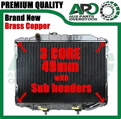 $433.35 • Buy 3 Row Brass Copper Radiator For Mitsubishi Delica Express L300 Starwagon 86-07