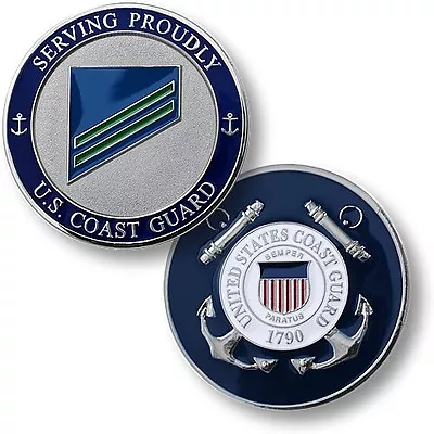 U.s. Coast Guard Rank E2 Airman Apprentices Coin 60399 • $15.95