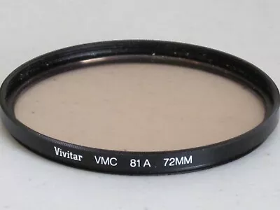 72mm Vivitar VMC 81A Filter  Multi-Coated Excellent +++  #72r-u2 • $7.92