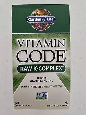 Garden Of Life Vitamin Code Raw K-Complex 60 Caps Exp 11/24 1F • $22.98