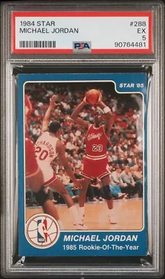 1984 Star Michael Jordan #288 PSA 5 Rookie • $3000