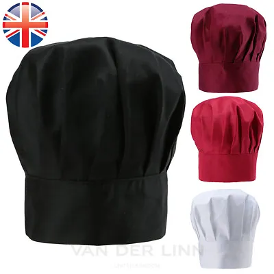 VDL Chef Hat Baker Professional Restaurant Hotel Work Wear Kitchen Chef Cap • £3.88