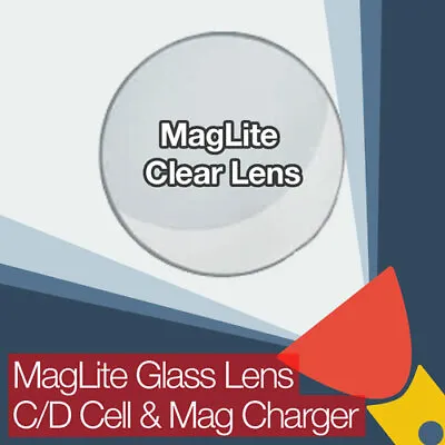 MagLite Replacement Clear Glass Lens C D Cell And Rechargeable Mag Charger Torch • $7.50