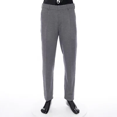 LORO PIANA 1025$ Gray City One Trousers - Soft Cotton Blend Jersey Single Pleat • $445