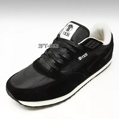 RADII PHUKET RUNNER BLACK VINTAGE SUEDE RETRO Size 10 RUNNING SHOES • $29.99