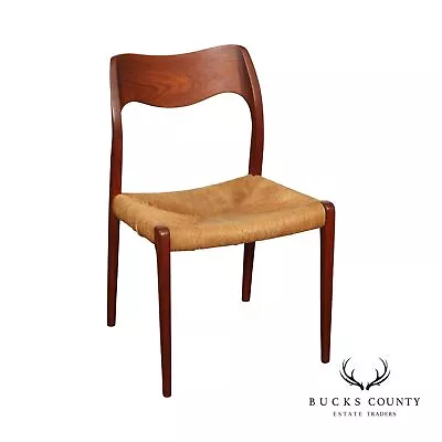 Niels Møller Danish Modern 'Model 71' Teak Side Chair • $635