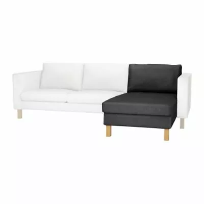 Genuine Ikea Karlstad Cover Add-on Chaise Longue - Sivik Dark Grey 401.187.76 • £175