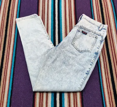 Vtg 80s Sasson Women's Acid Wash Denim High Waist Mom Jeans USA Size 13/14 30x31 • $24.99