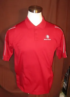 Mutual Of Omaha Mens Short-Sleeve Polo Shirt Red Adidas Size M EUC • $14